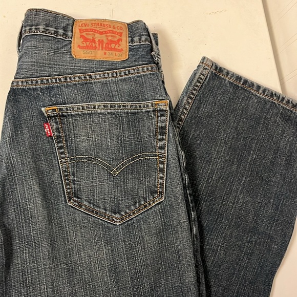 Levi’s 550 Relaxed Fit Straight Leg Jeans 34x34 - Picture 2 of 7